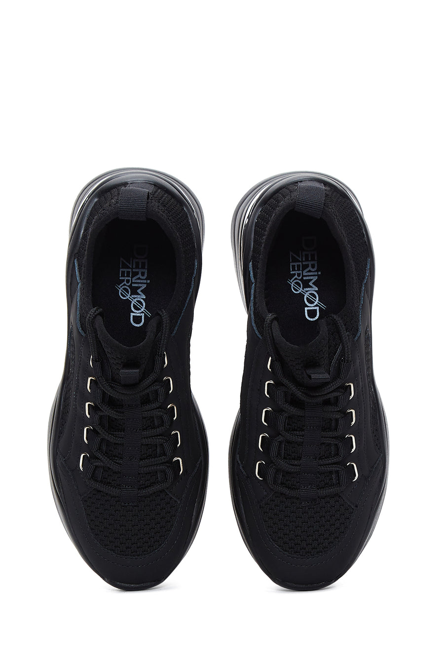 Kadın Siyah Kalın Tabanlı Sneaker