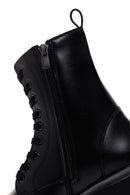 Women's Black Thick Soled Zippered Boots | Derimod