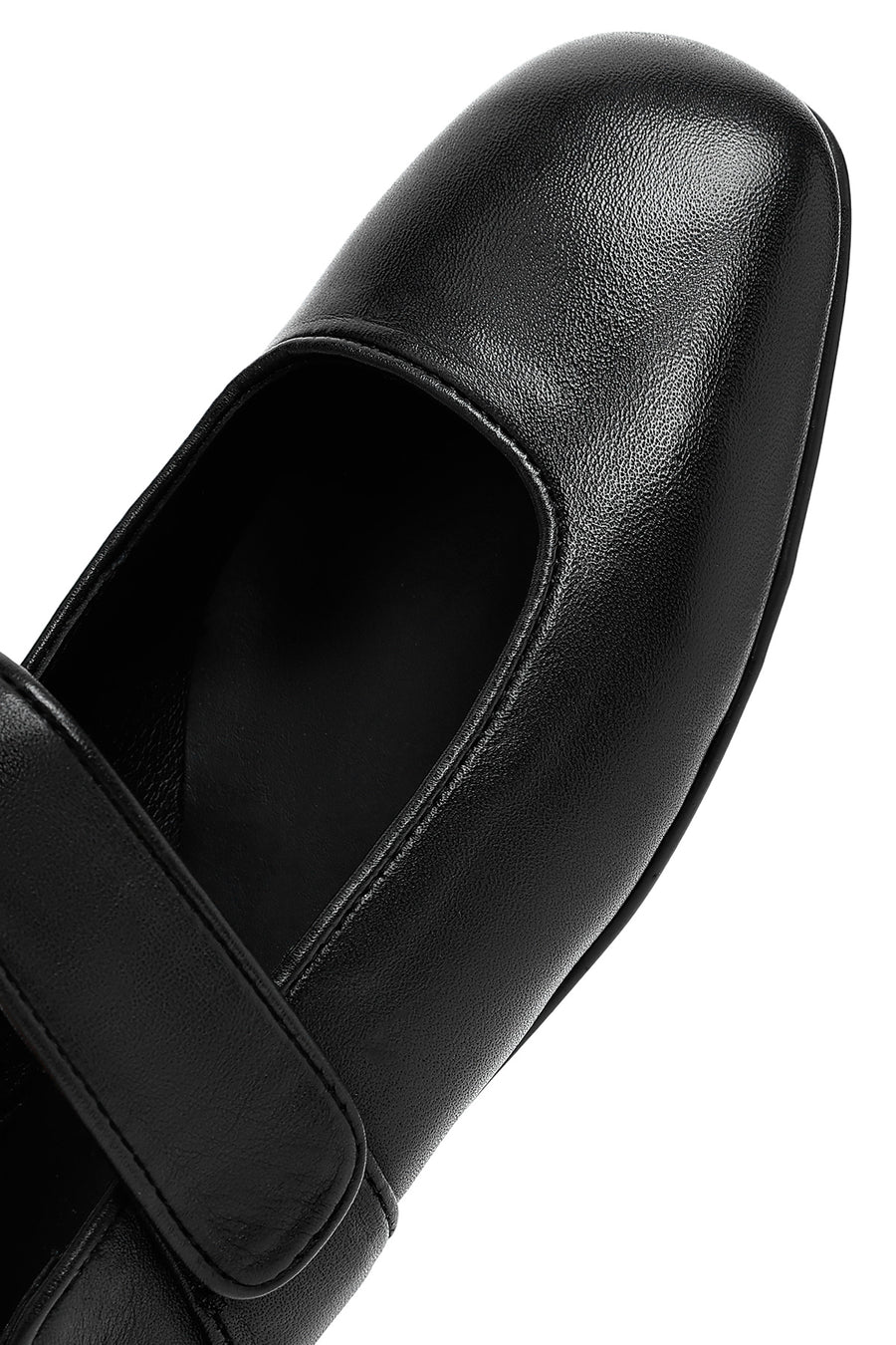 Women's Black Classic Leather Ballerinas
