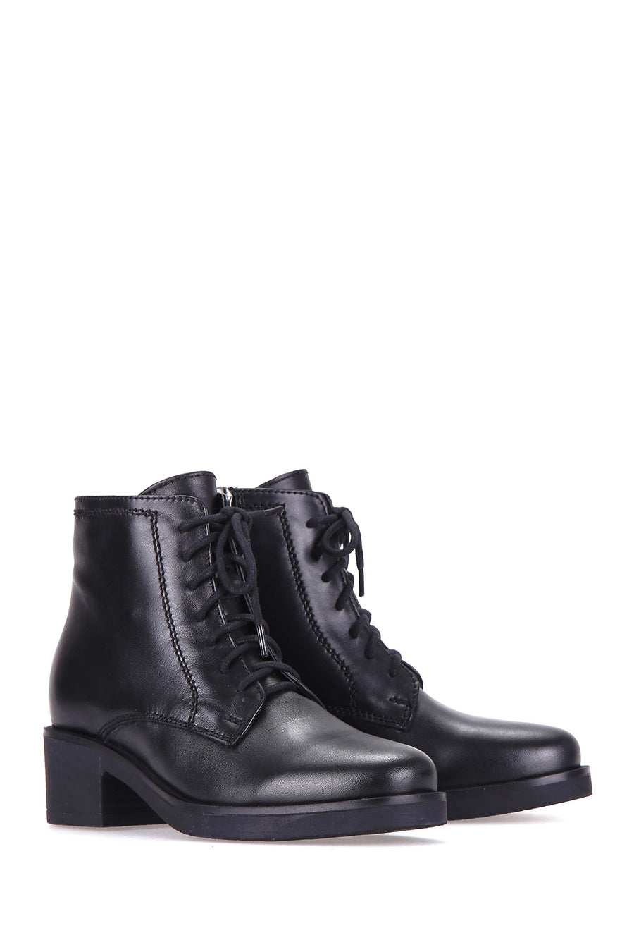 Lace-Up Women's Leather Boots