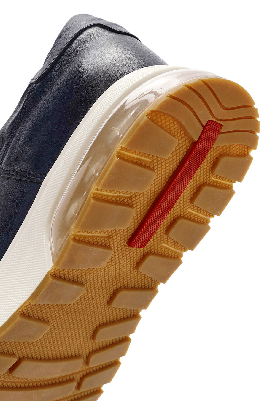 Men's Navy Blue Lace-Up Leather Sneaker