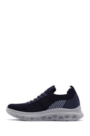 Men's Navy Blue Thick Soled Sneaker | Derimod