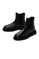 Men's Black Leather Chelsea Boots | Derimod