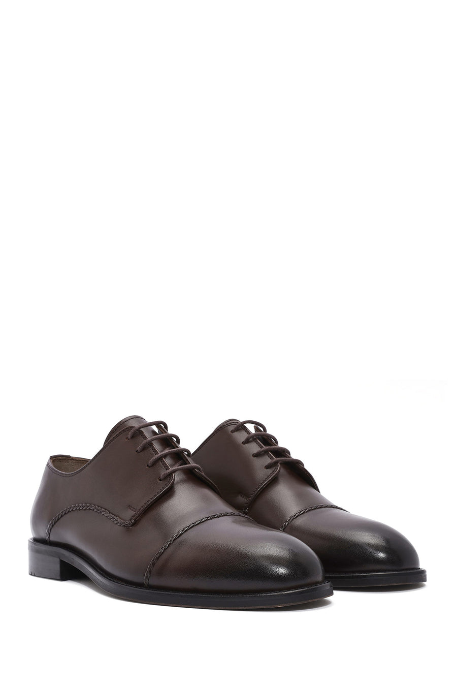 Men's Brown Laced Leather Classic Shoes