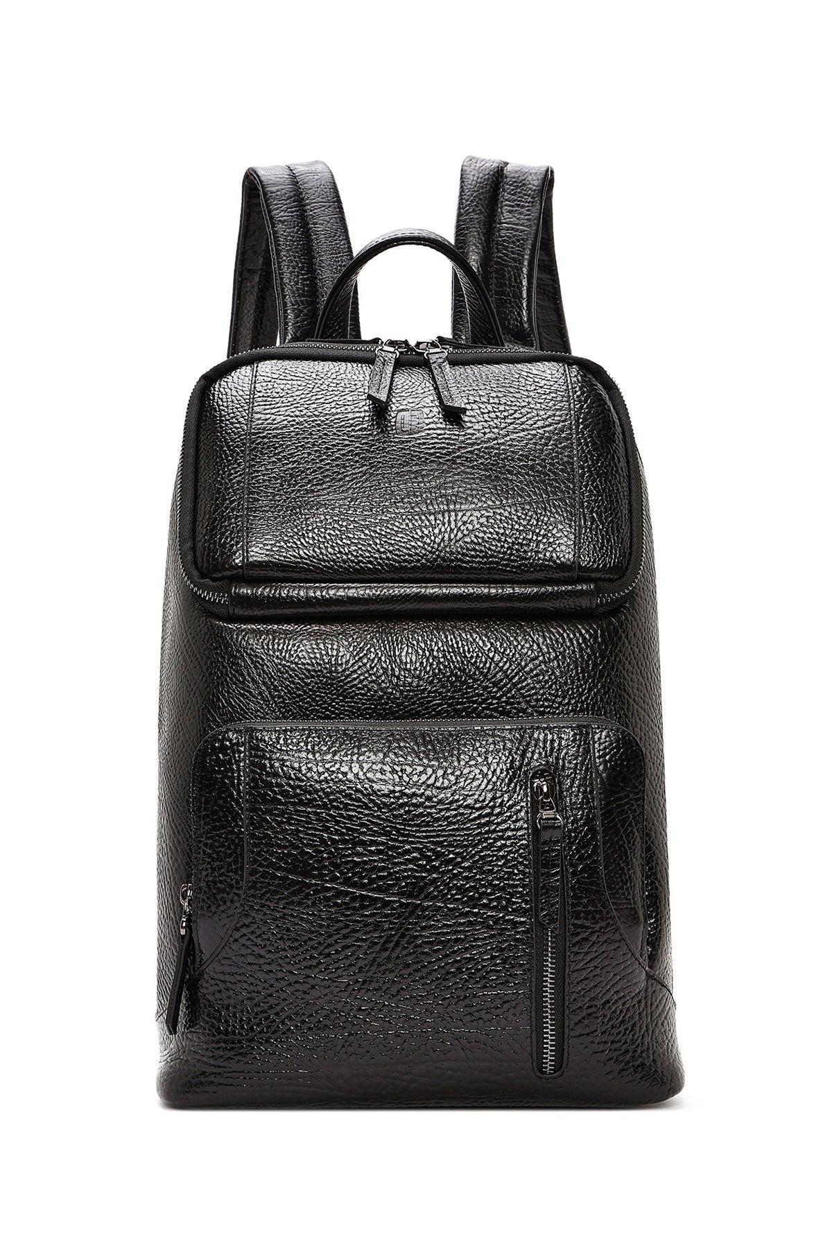 Men's Black Leather Backpack 24WBD3610FT | Derimod