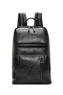 Men's Black Leather Backpack | Derimod