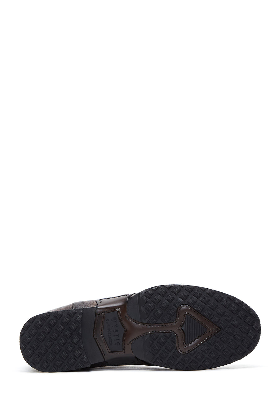 Men's Brown Leather Flat Boots