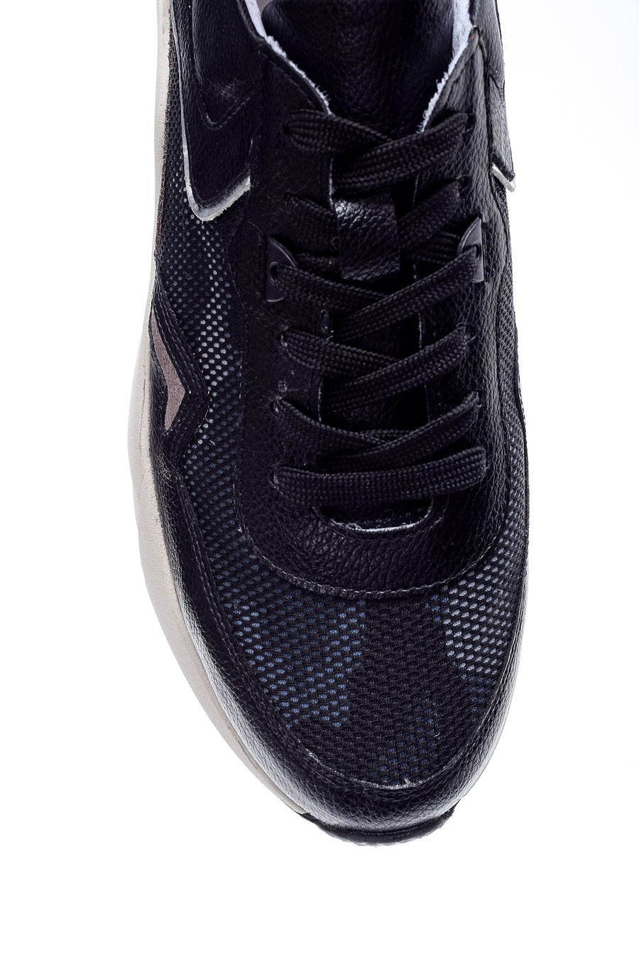 MEN'S HIGH-SOLE LEATHER SNEAKER