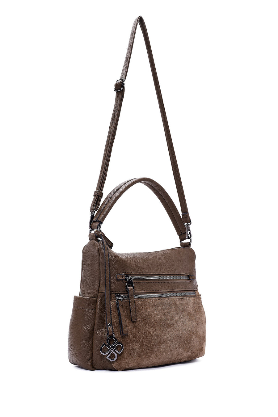 Women's Tan Long Strap Shoulder Bag