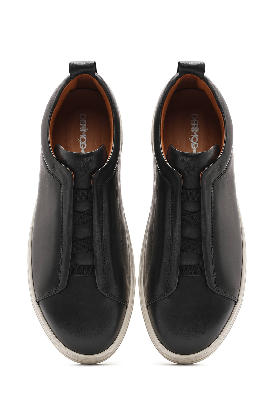 Male Black Leather Sneaker