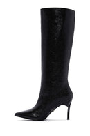 Women's Black Thin Heeled Boots | Derimod