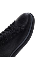 Men's Black Leather Zippered Sports Boots | Derimod