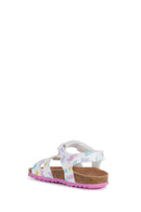 Geox Baby Girl White Chalki Strappy Leather Sandals | Derimod