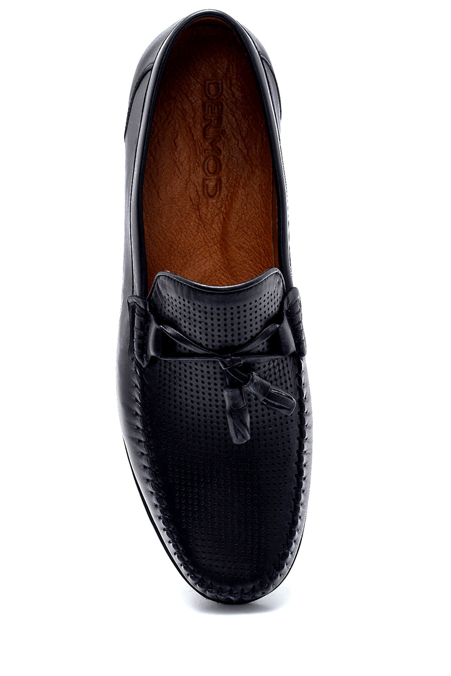 Erkek Deri Püskül Detaylı Loafer