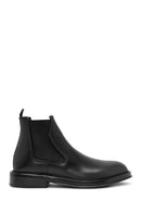 Men's Black Leather Casual Chelsea Boots | Derimod