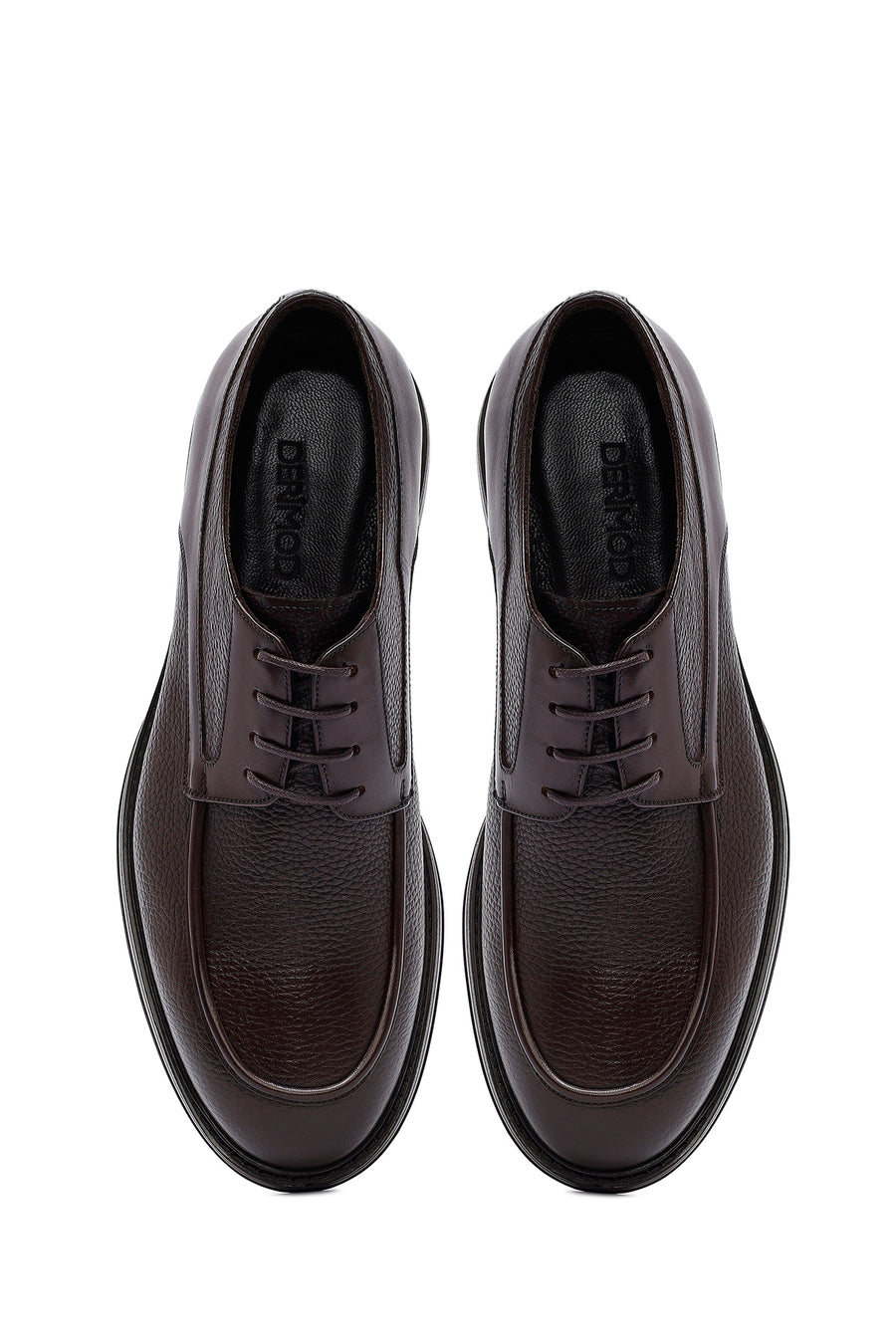 Men's Brown Lace Up Leather Casual Shoes