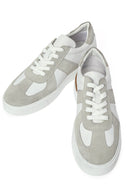 Men's White Lace-up Leather Sneaker | Derimod