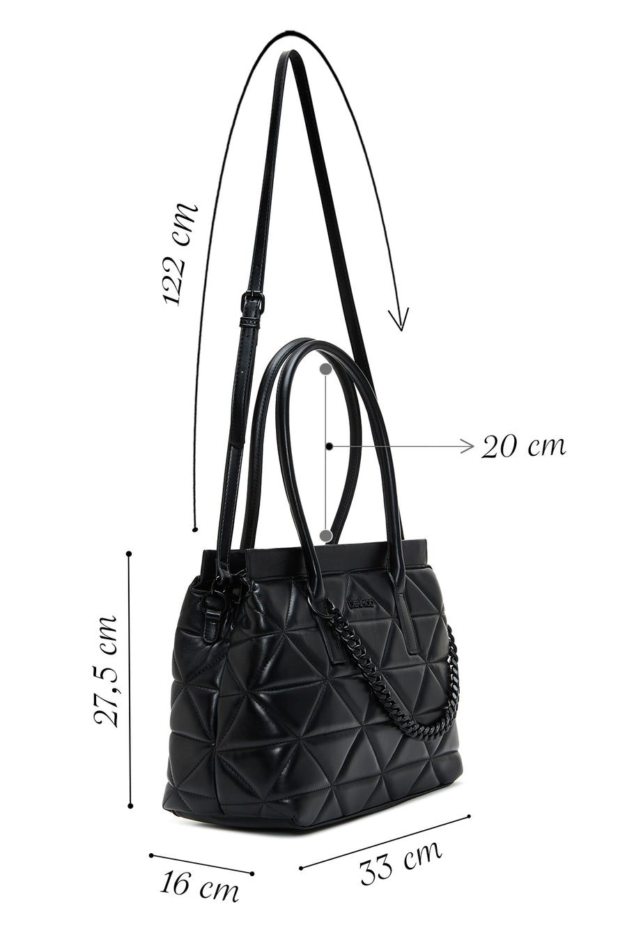 Women's Black Shoulder Bag