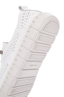 Women's White Leather Comfort Shoes | Derimod