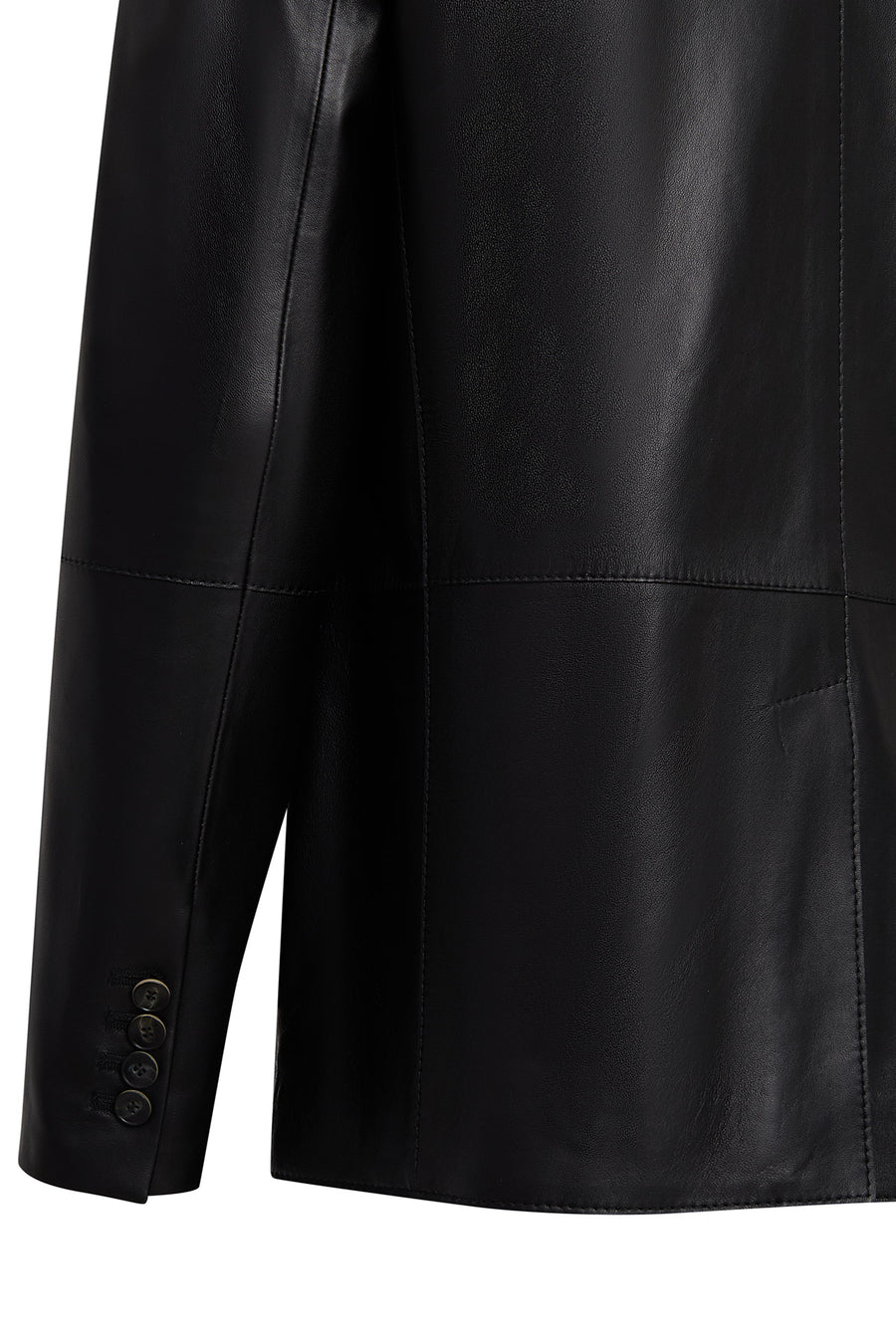 Rodrygo Men's Black Blazer Leather Jacket