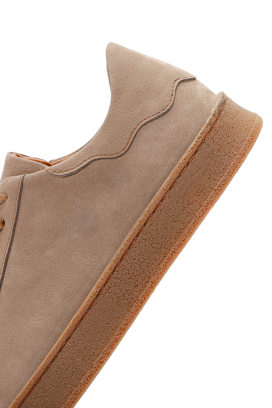 Men's Beige Nubuck Leather Sneaker