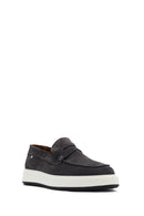 Erkek Gri Süet Deri Casual Loafer | Derimod