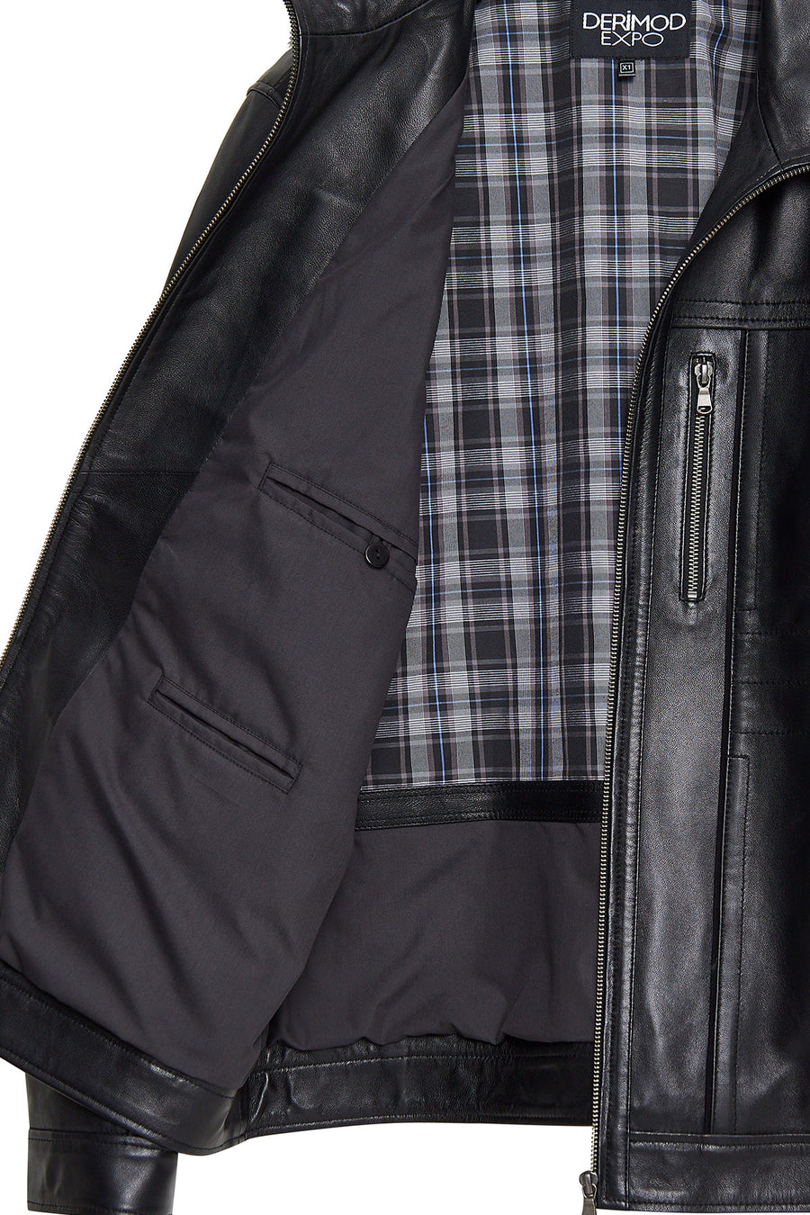 Bruno(Plus) Men's Black Leather Jacket