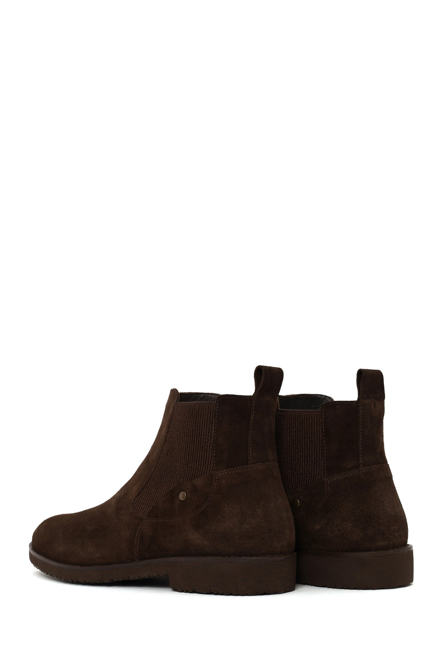 Male Brown Suede Casual Chelsea Boots
