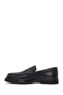 Erkek Siyah Deri Loafer | Derimod
