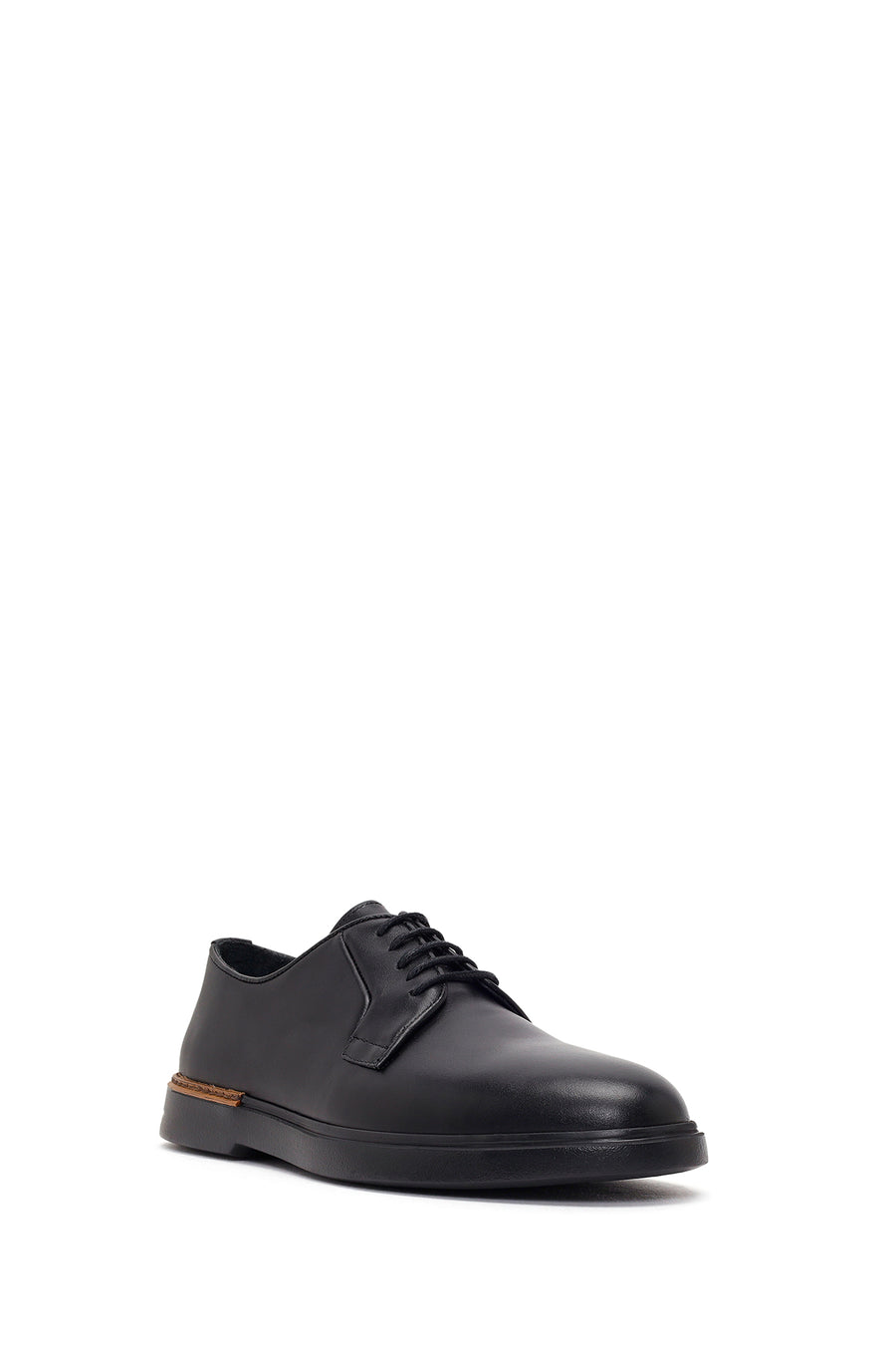 Men's Black Lace-up Leather Casual Shoes