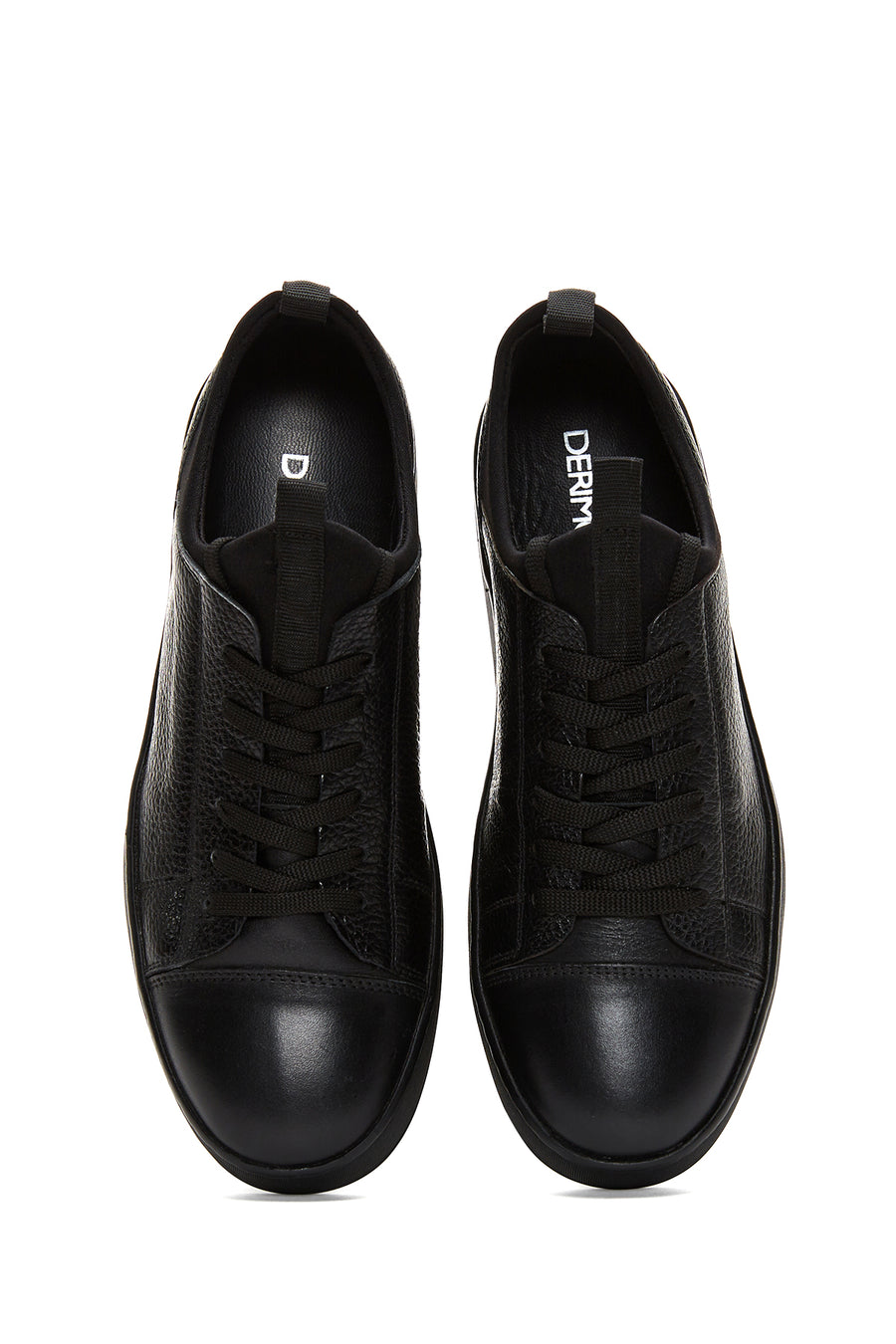 Erkek Siyah Deri Sneaker