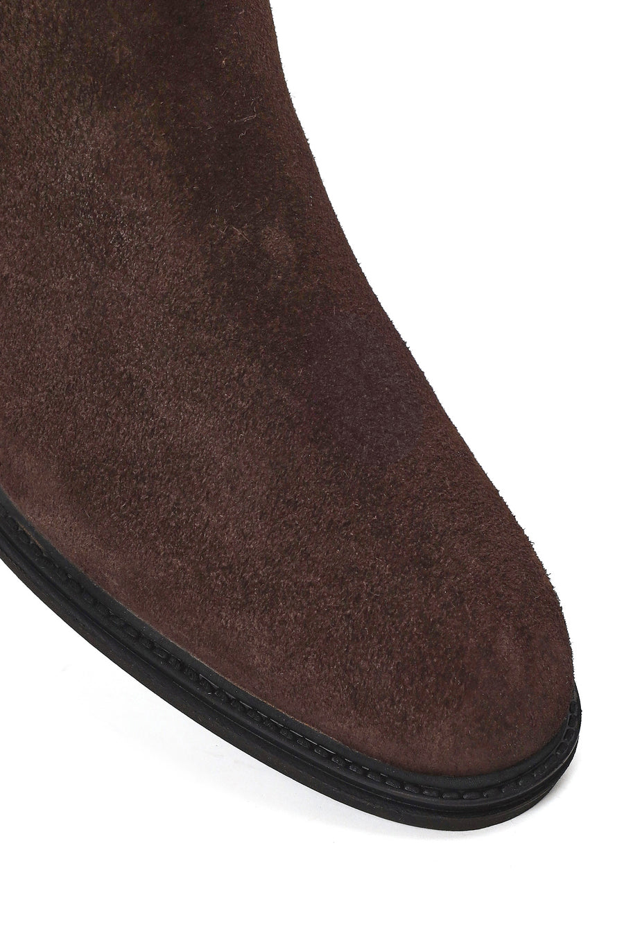 Male Brown Suede Chelsea Boots