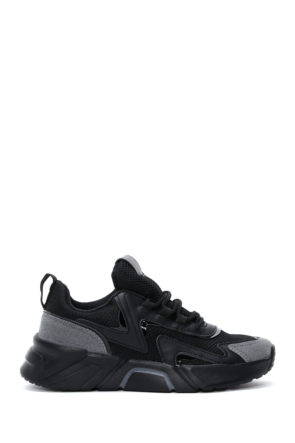 Women's Black Thick Soled Sneaker 22WFE260614 | Derimod