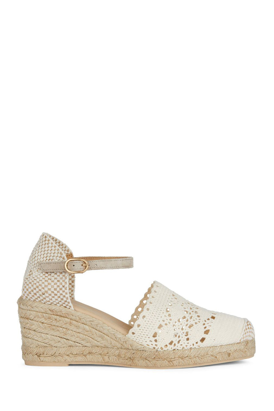 Geox Women's Mink Gelsa Ankle Strap Wedge Heel Espadrille D45NGB000DSC6738 | Derimod