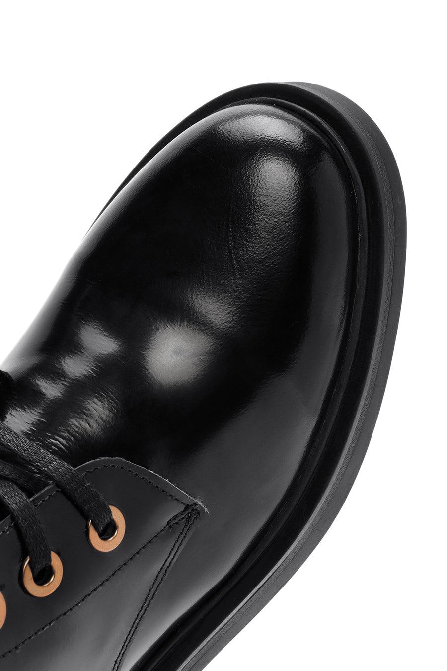 Women's Black Zippered Leather Boots