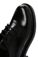 Women's Black Patent Leather Oxford Shoes | Derimod