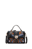 Women's Black Long Strap Printed Shoulder Bag | Derimod