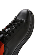 Men's Black Leather Sneaker | Derimod