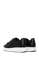 Men's Black Leather Thick Soled Sneaker | Derimod