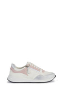 Geox Women's White Bulmya Lace-up Leather Sneaker | Derimod