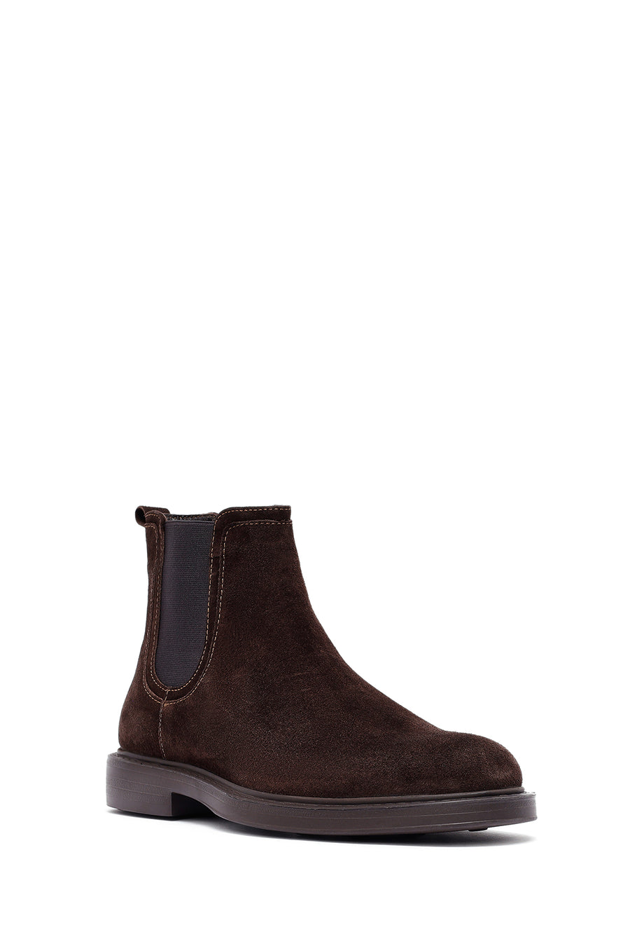 Men's Brown Suede Leather Chelsea Boots