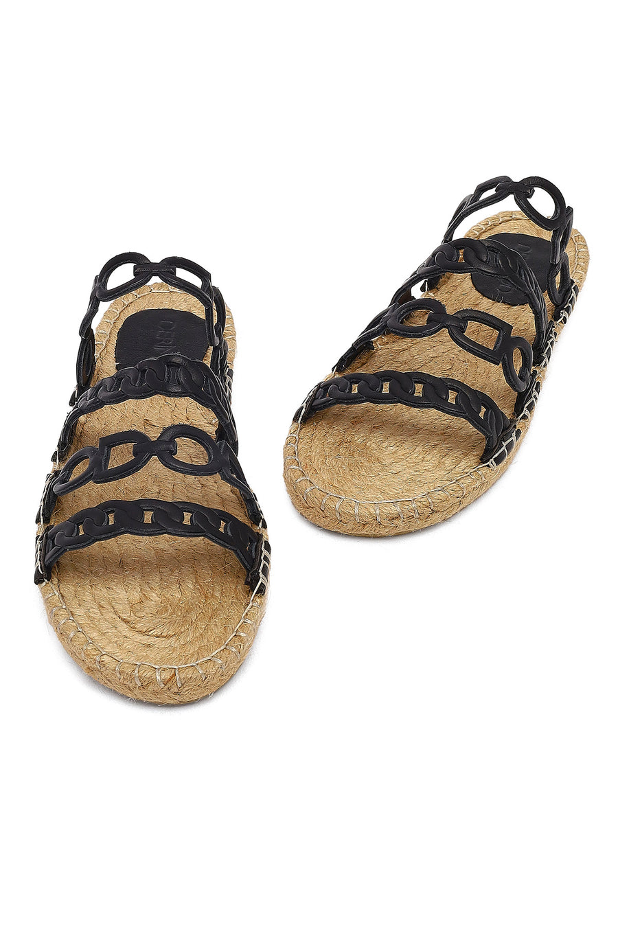 Women's Black Leather Slippers