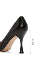 Women's Black Heeled Leather Stiletto | Derimod