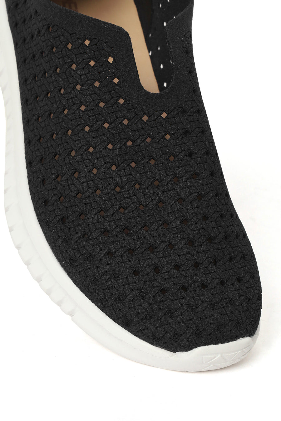 Woman Navy Patterned Suede Comfort Shoes