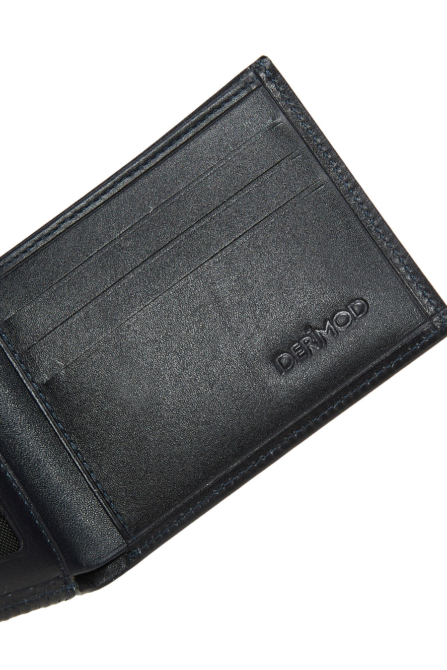 Men's Navy Blue Leather Wallet