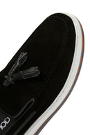 Men's Black Suede Leather Casual Loafer | Derimod