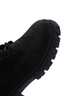 Men's Black Nubuck Leather Casual Boots | Derimod