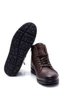 Men's Leather Zippered Boots | Derimod