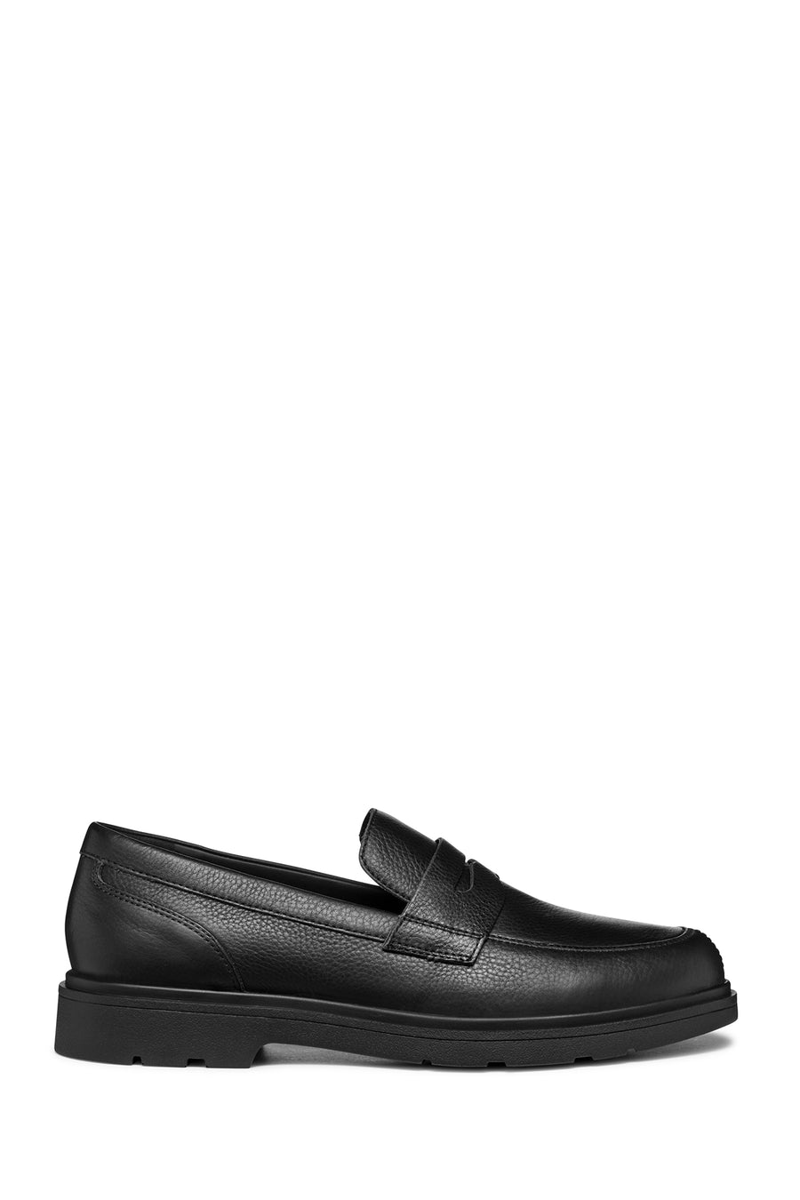 Geox Erkek Siyah Spherica Ec1 Deri Casual Loafer U36D1A00046C9997 | Derimod