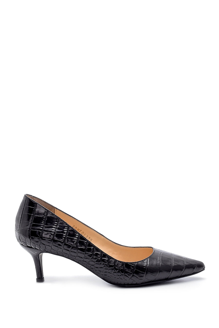 Women's Leather Crocodile Patterned Stiletto 20WFD1375E3 | Derimod